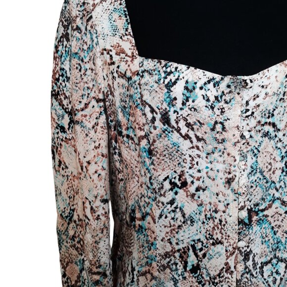 NEW AFRM Mariska Long Sleeve Midi Dress - Picture 2 of 10